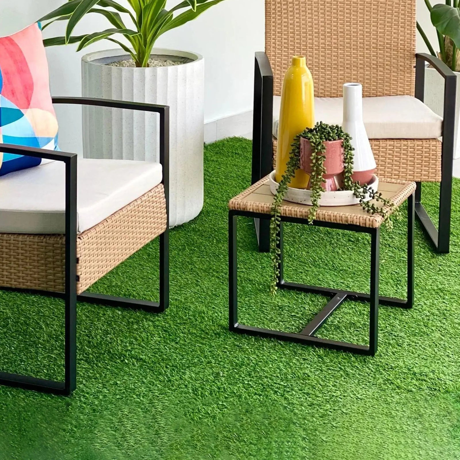 Alba PE Wicker Seating Set of 3 Pieces