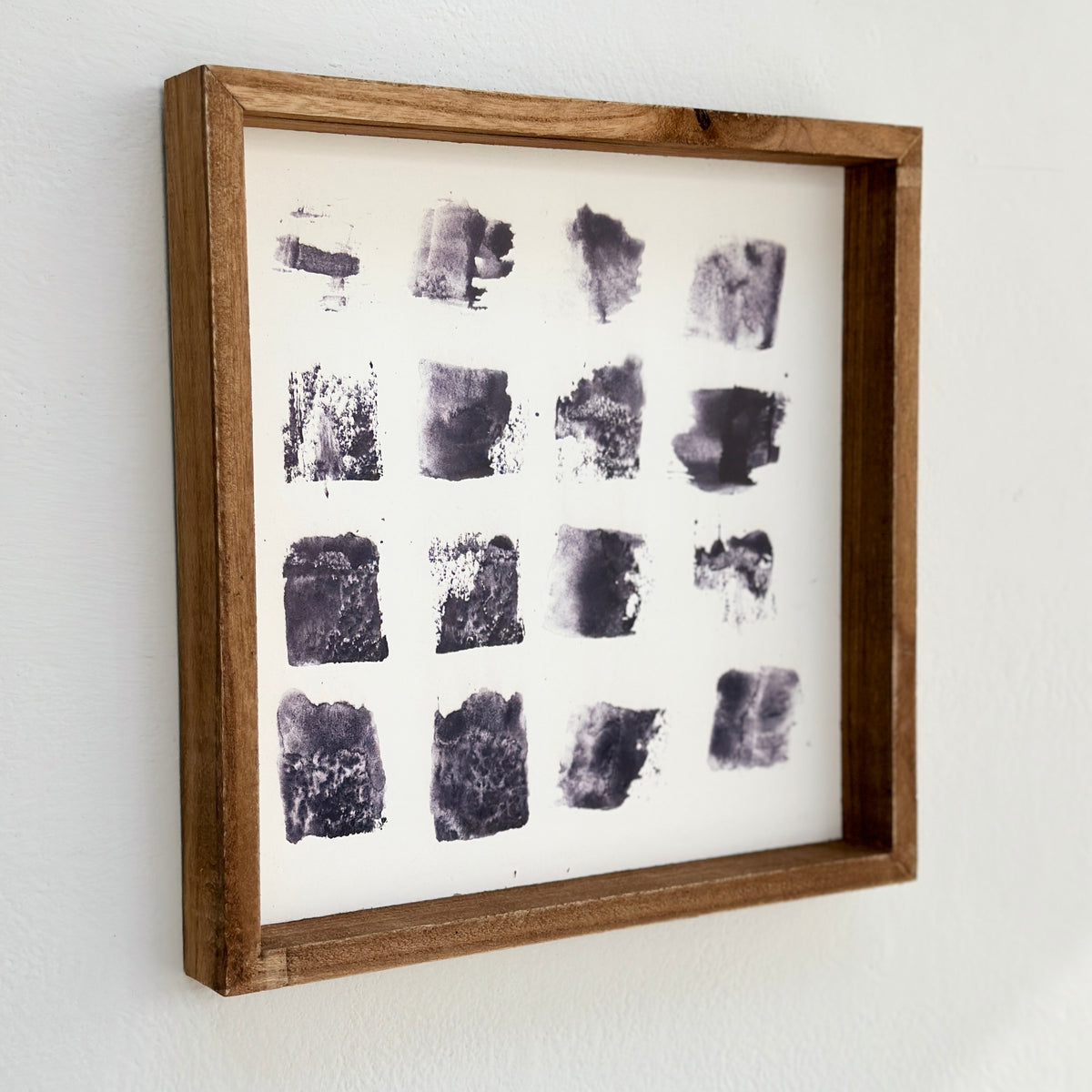 Abstract Multi Squares Wooden Wall Art