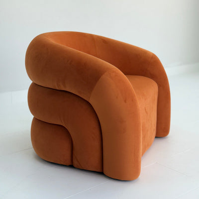 Rainbow Accent Chair Orange