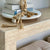 Faux Travertine Classic Husky Console Table