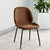 Classic Camel Color Fabric Dining Chair