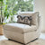 Double Layer Ivory Accent Chair