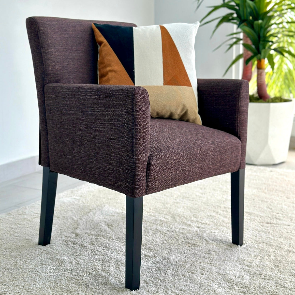 Rouse Accent Vivid Brown Fabric Chair