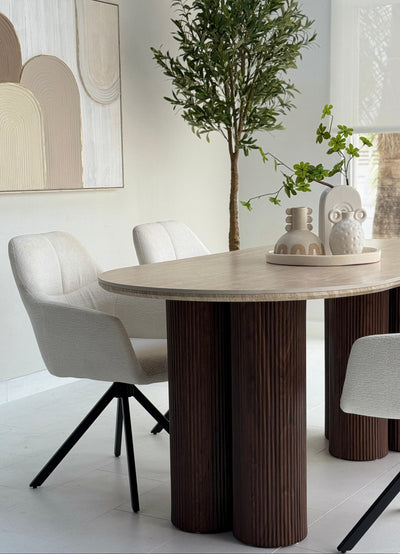 Skog Dining Long Table Ceramic Top