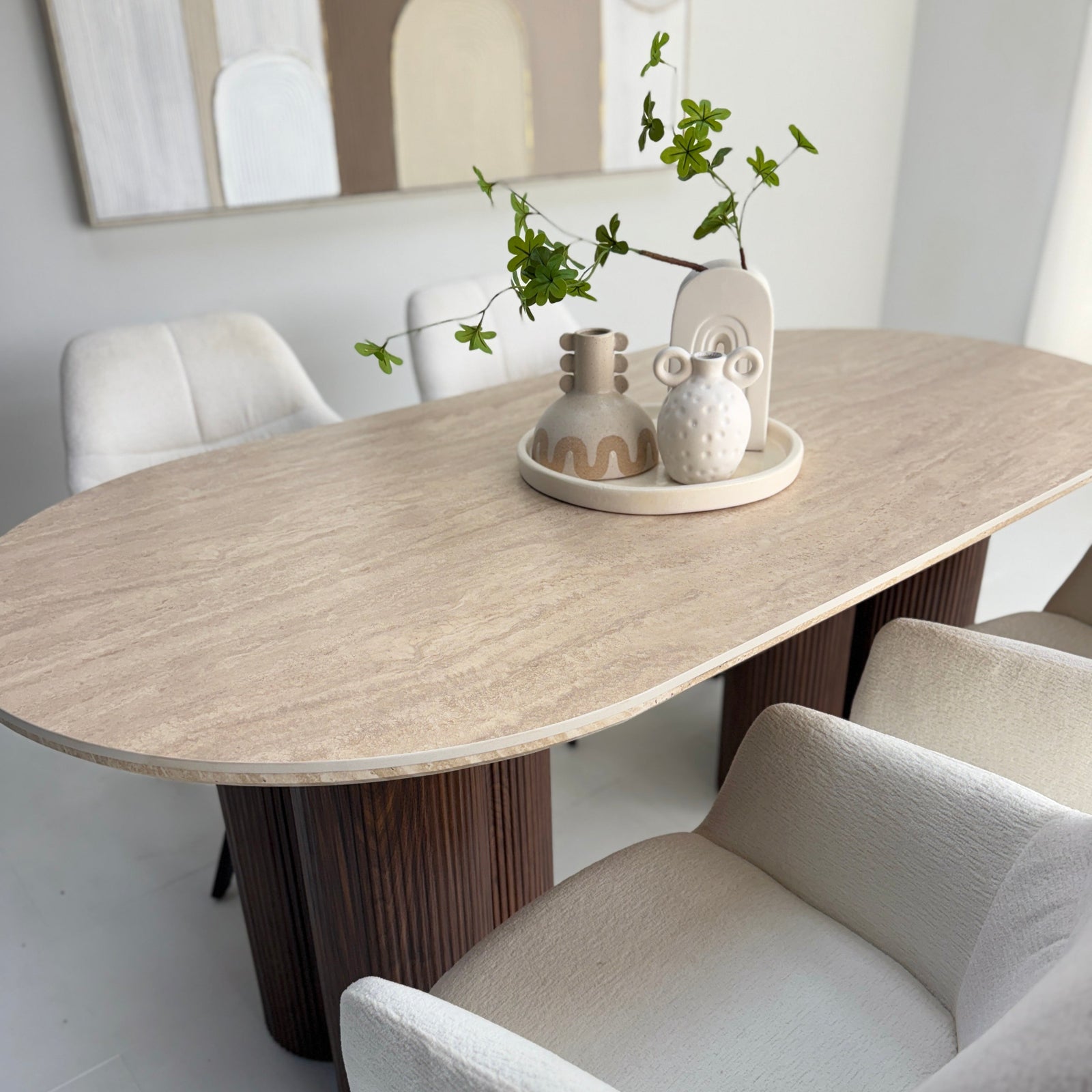 Skog Dining Long Table Ceramic Top