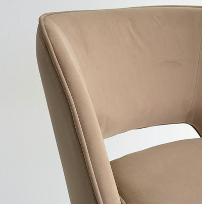 Kamari Adjustable Swivel Bar & Counter Stool Velvet Sand