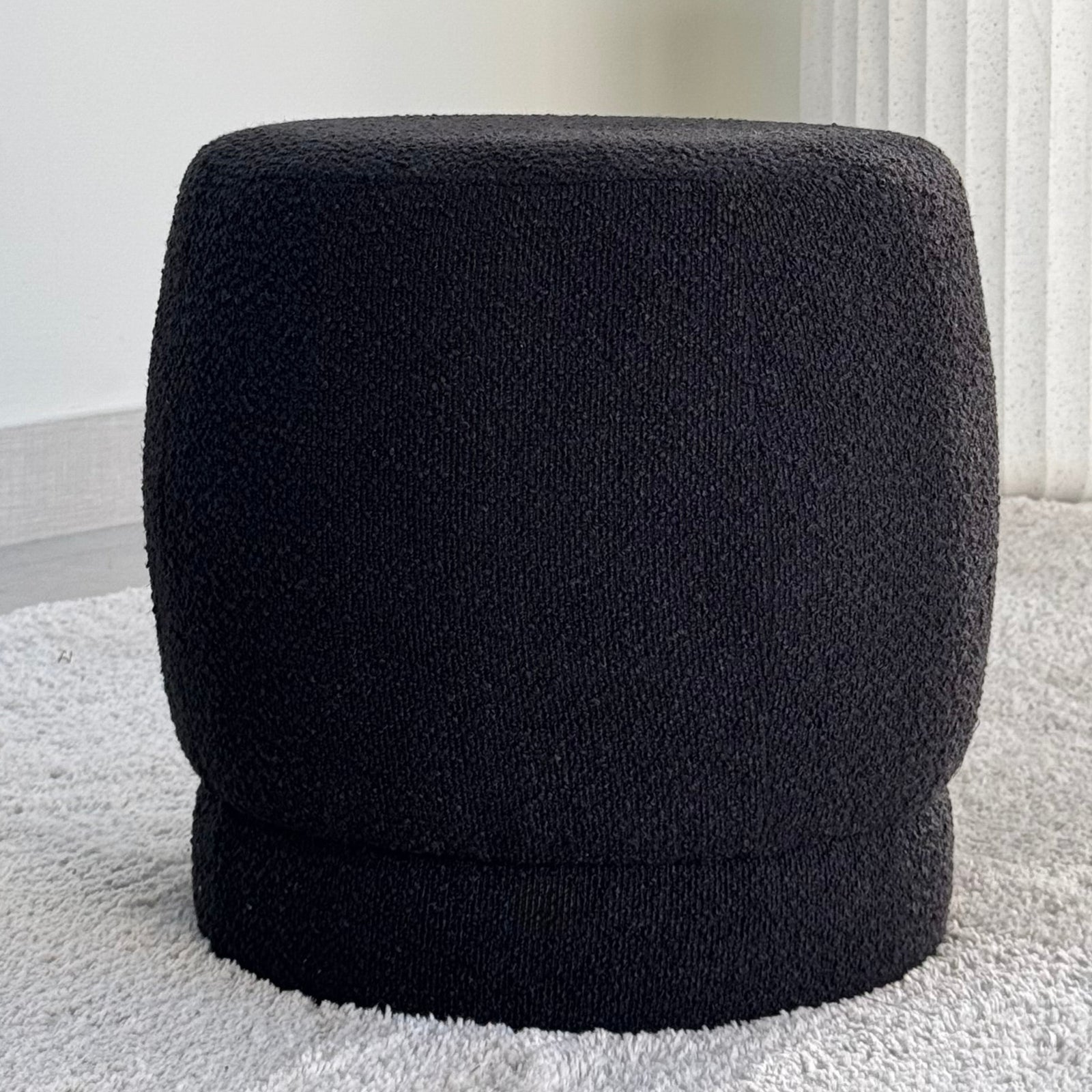 Level Black Ottoman