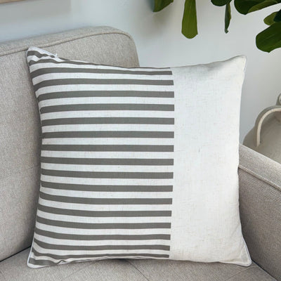 Sophy White and Gray Pillow