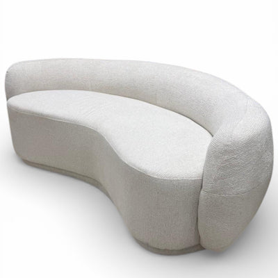 Divani Curved Bone White Sofa