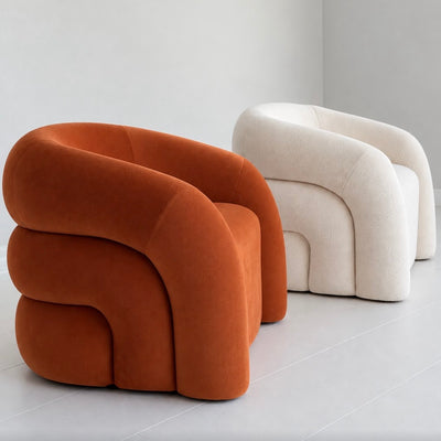 Rainbow Accent Chair Orange