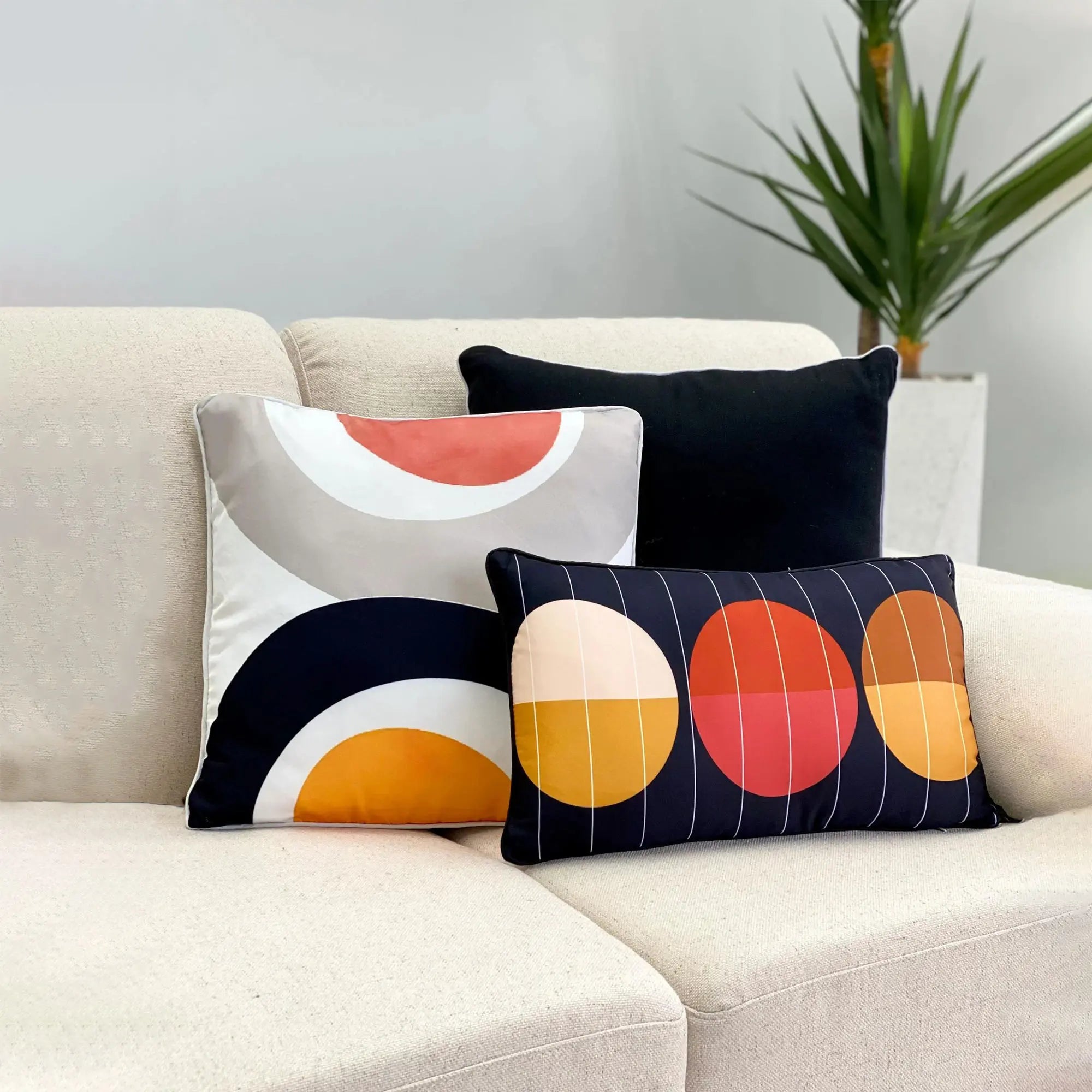 Earth Arch Abstract Printed Pillow