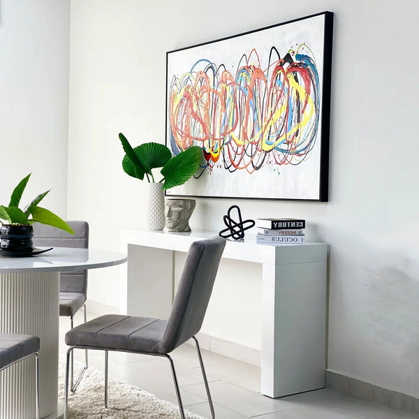 Excited Abstract Hand Painted Wall Art - Decora Home