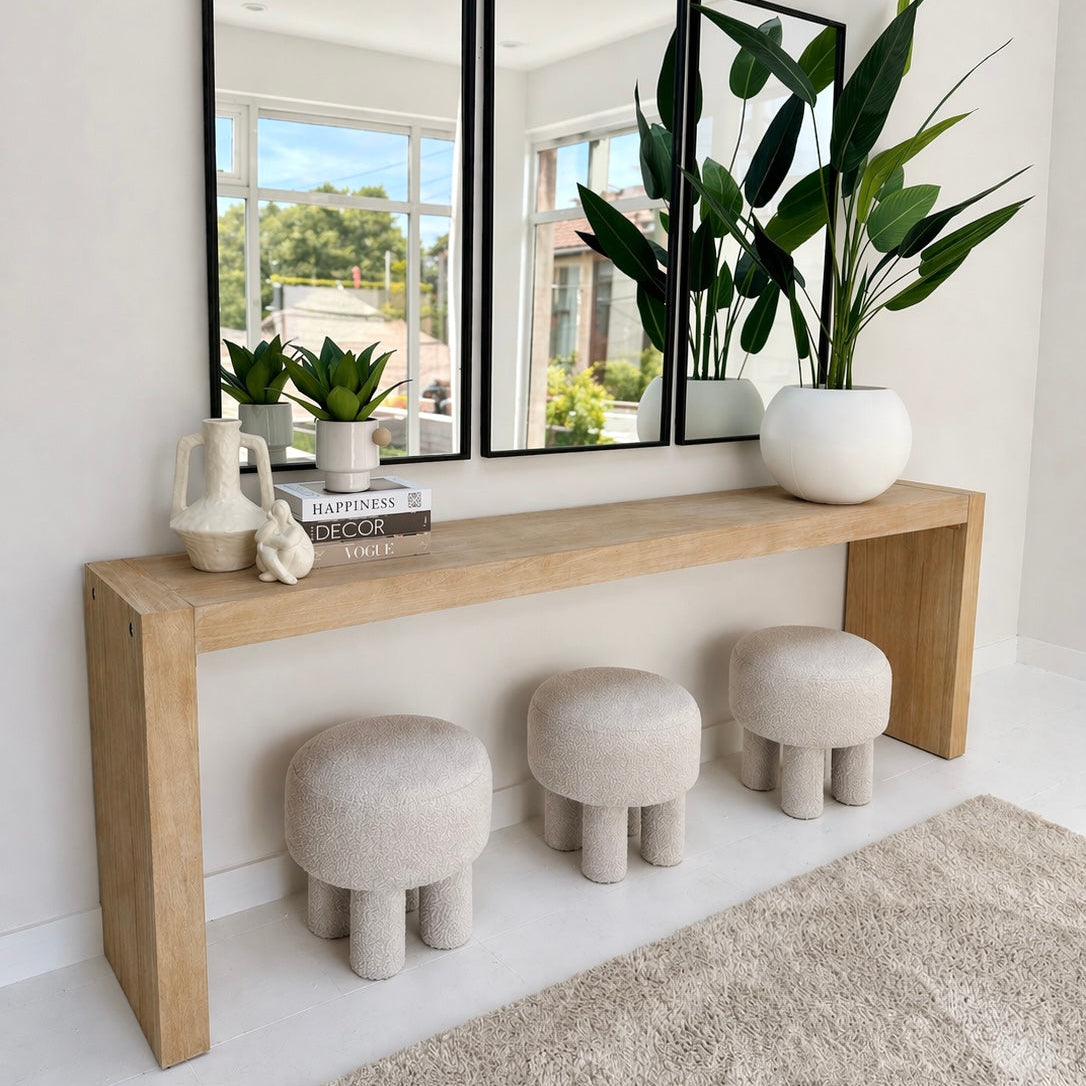 Bali Natural Wood Finish Console Table