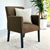 Rouse Accent Mocha Brown Fabric Chair