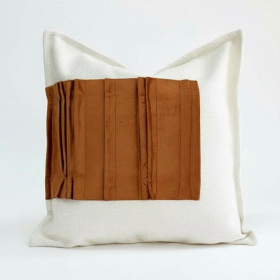 Cover Pillow Pleated Cognac