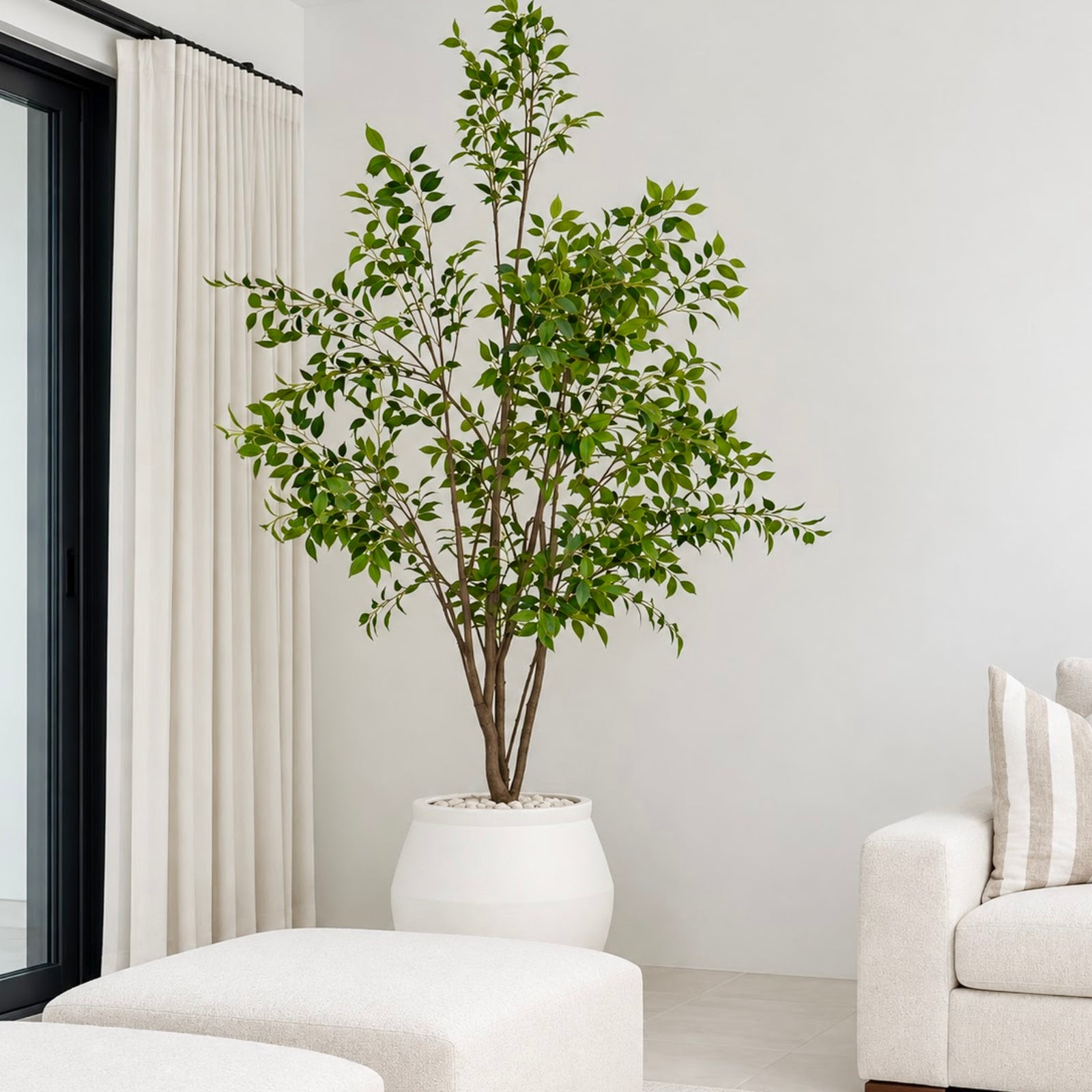 Giant Potted Faux Ficus 9'