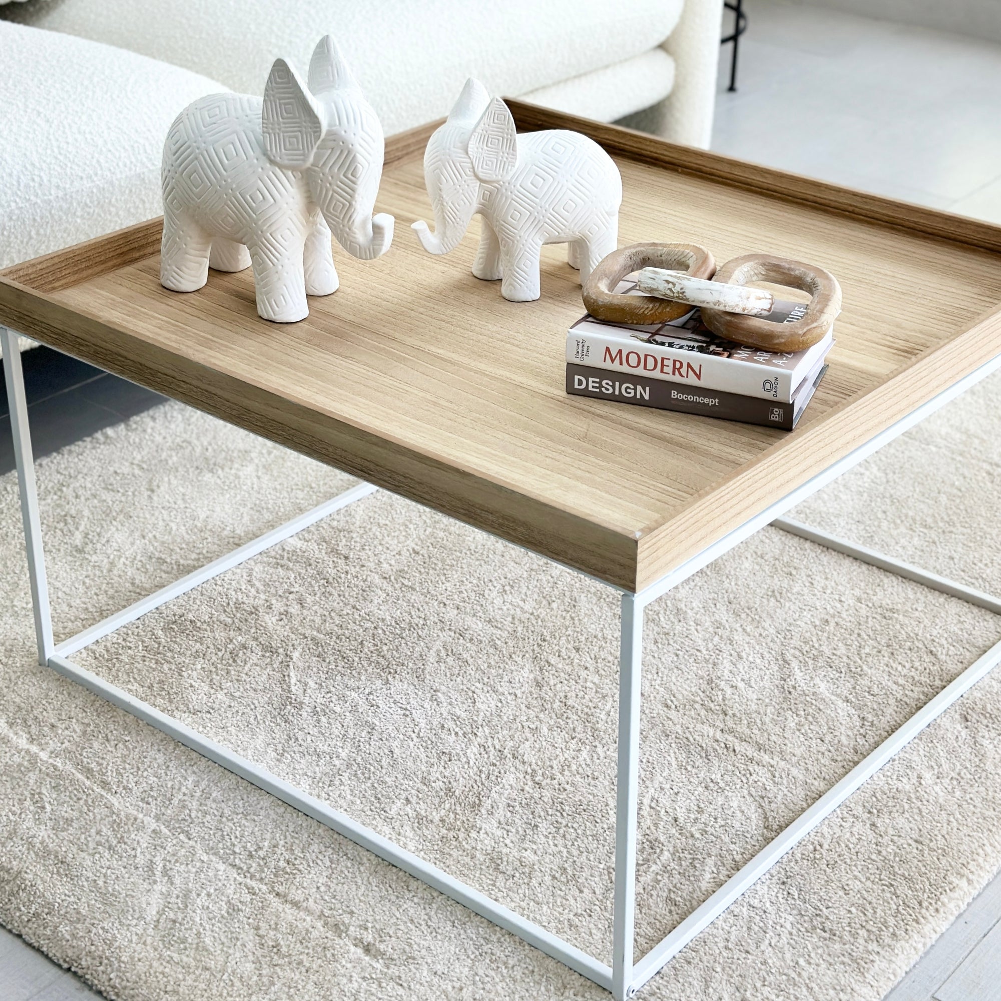 Wooden Line Square Coffee Table
