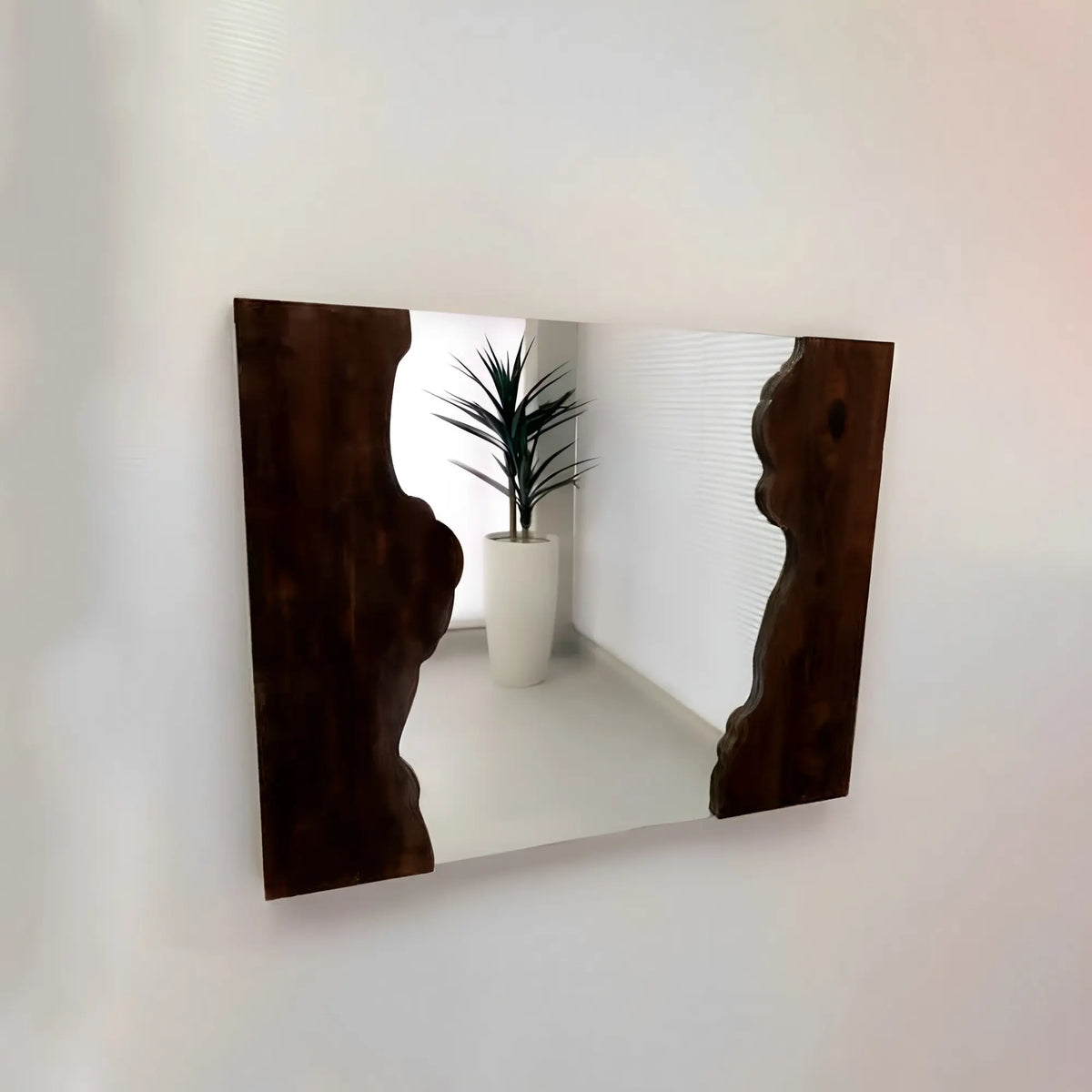 Gabrielle Rustic Wall Wooden Mirror