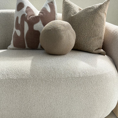 Crescent Modular Ivory Sofa
