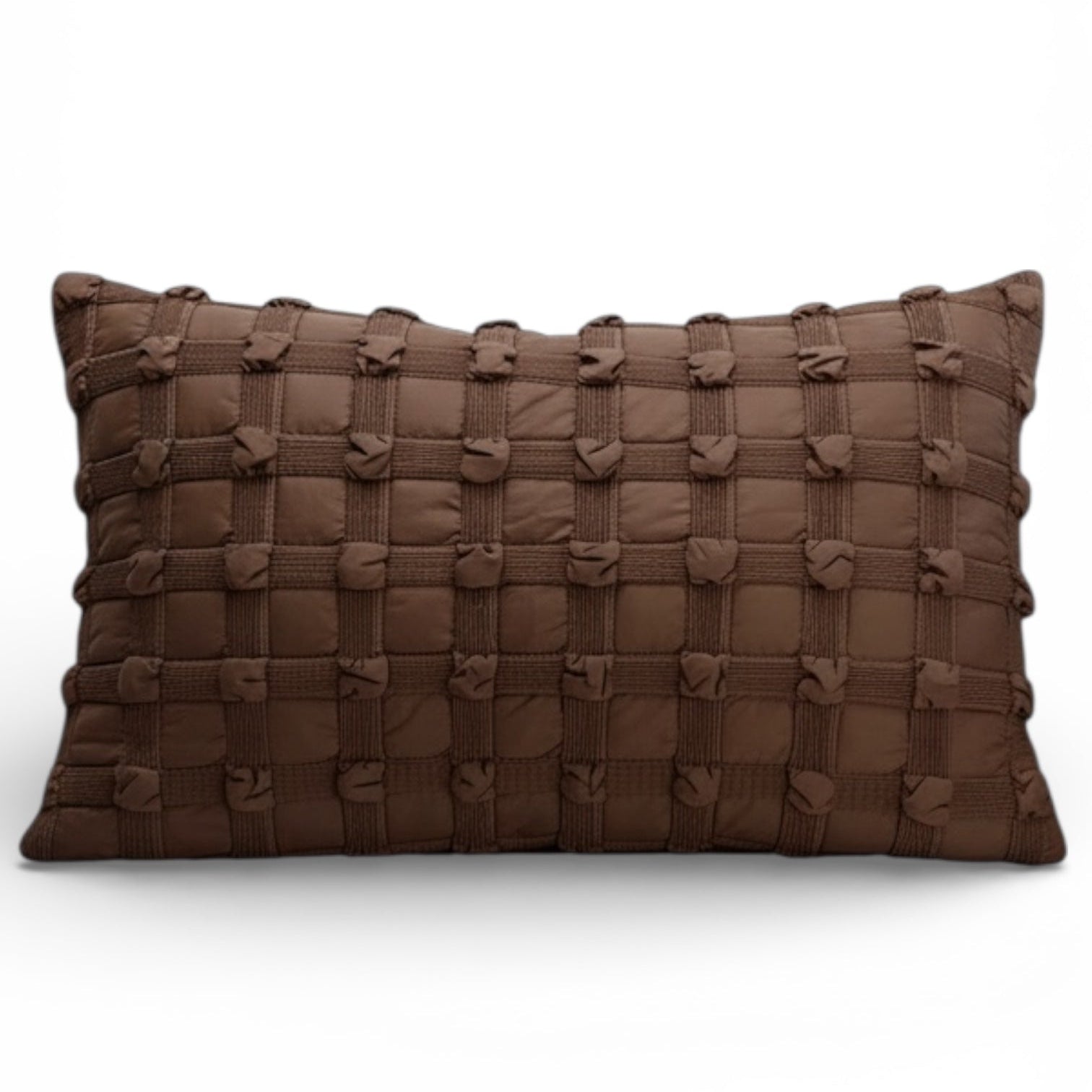 Lumbar Cover Pillow Brown Knots