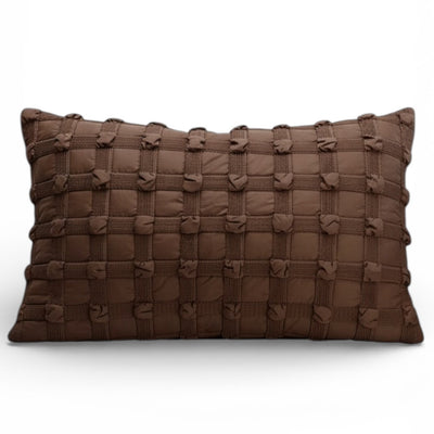 Lumbar Cover Pillow Brown Knots