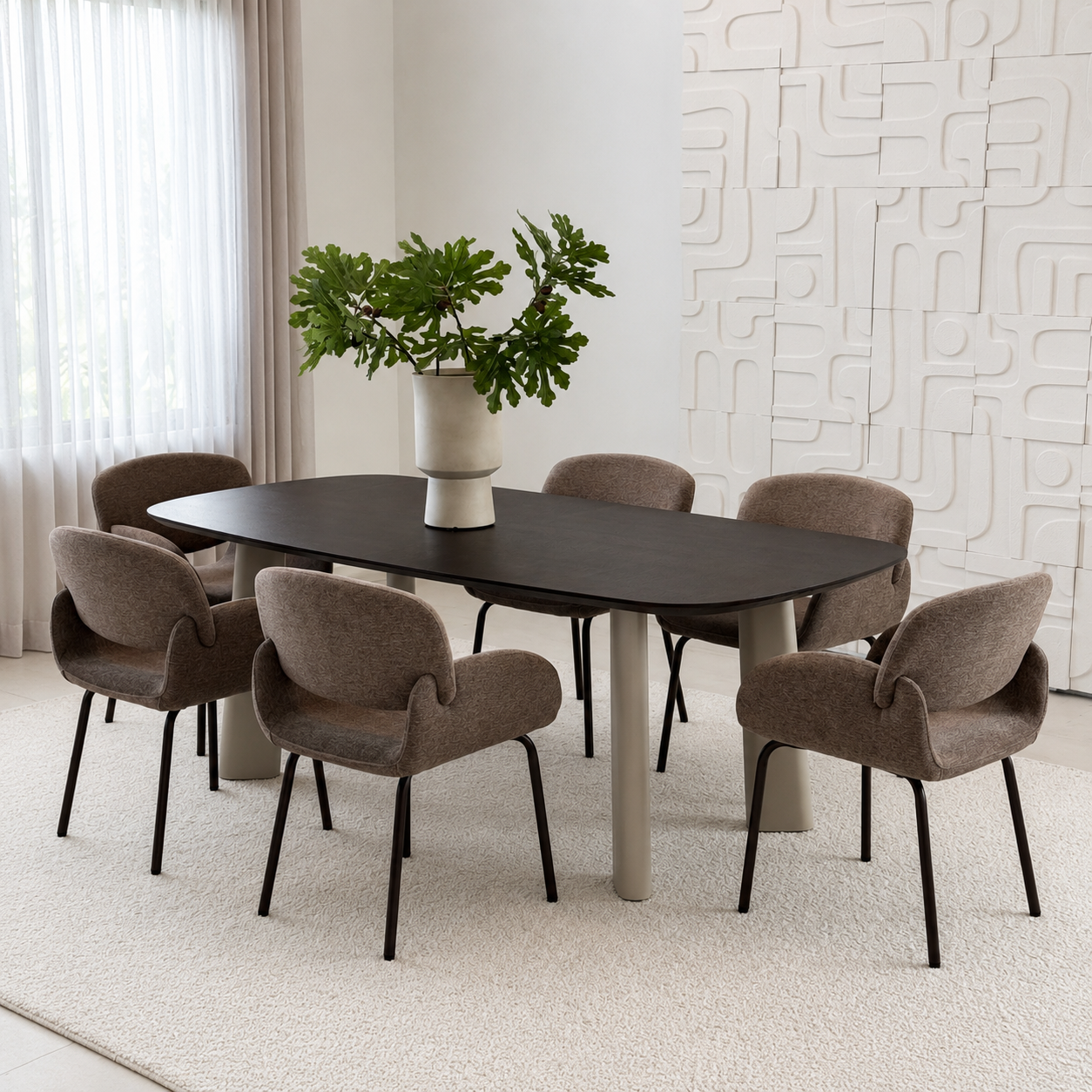Nara Dining Table- Smoking Oak
