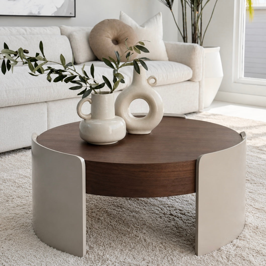 Siena Two-Tone Coffee Table Natural and Sand