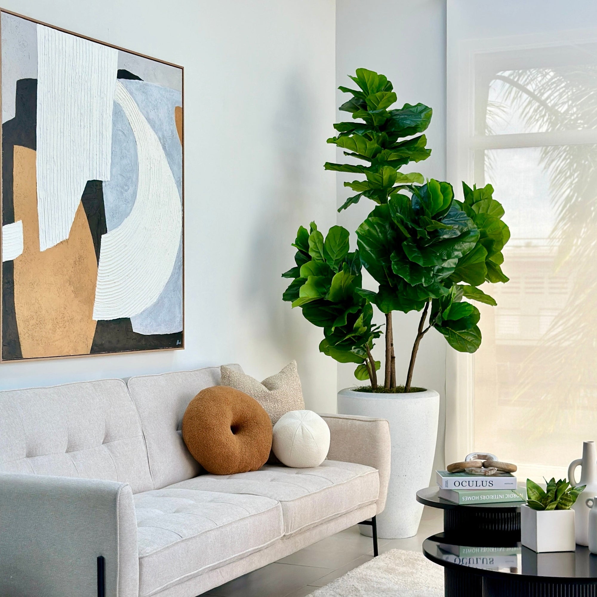 real touch fiddle leaf fig Real Giant Touch Fiddleleaf Faux Tree 7'
