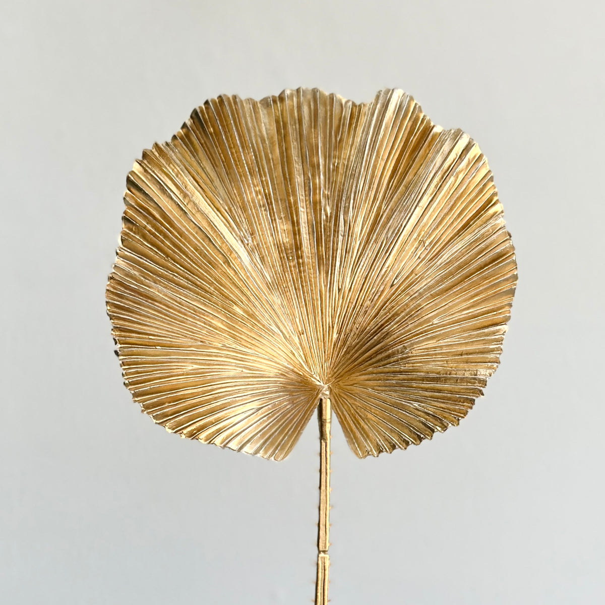 Single Metallic Gold Sabal Leaf