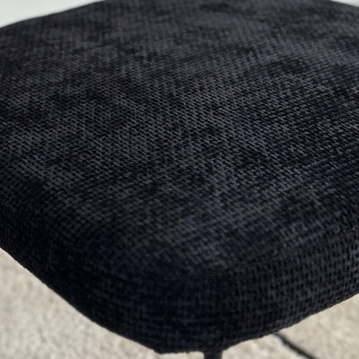 Upholstered Black Quatropi Dinning Arm Chair