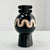 Black Bulb Vase Scalloped Handles