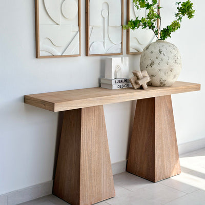 Pyramid Console Wooden Table