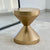 Sand Clock Gold Metal Side Table