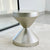 Sand Clock Silver Metal Side Table