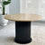 Modern Pedestal Dining Two Tone Table