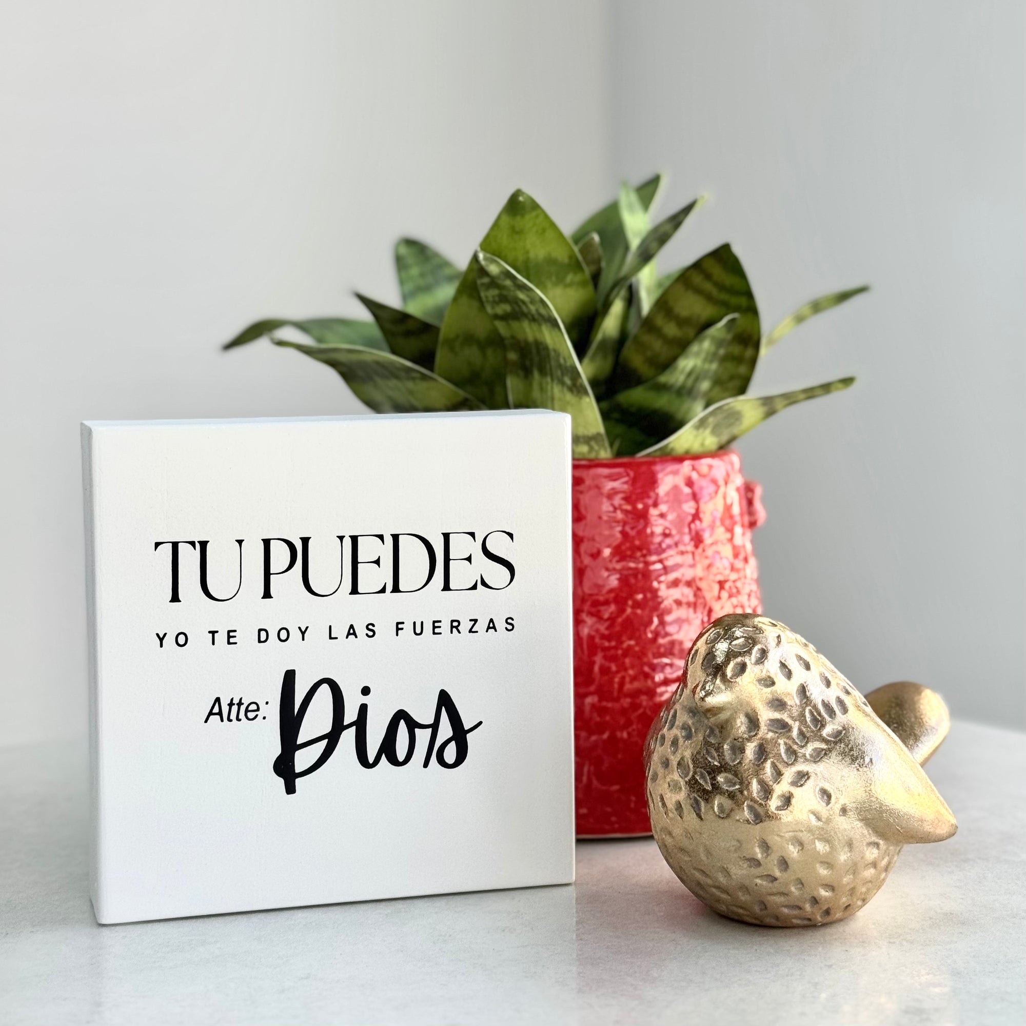 "Yo te doy las fuerzas" Wooden Sign