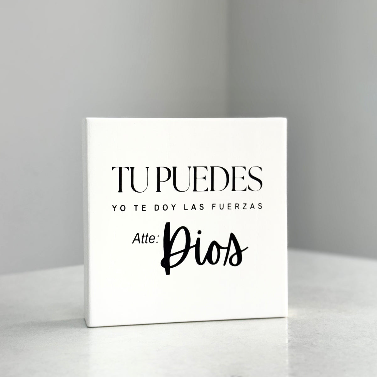 "Yo te doy las fuerzas" Wooden Sign