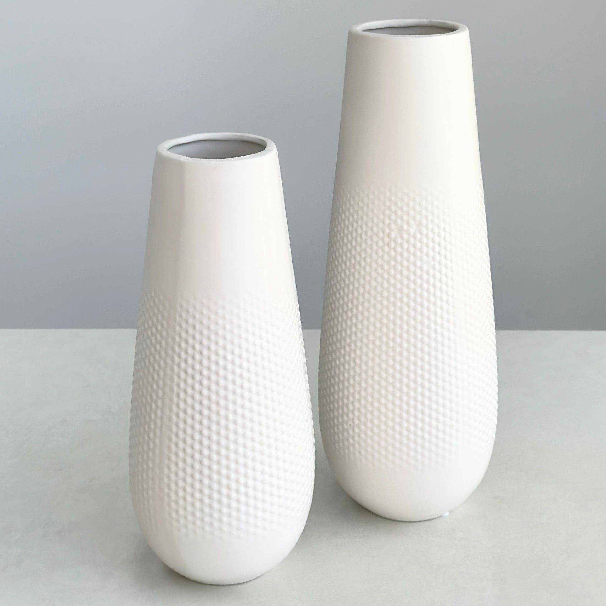 Ceramic Small Half Dotted Vase
