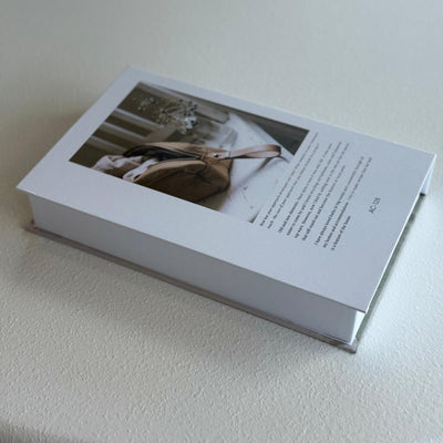 White Decorative Storage Book Box