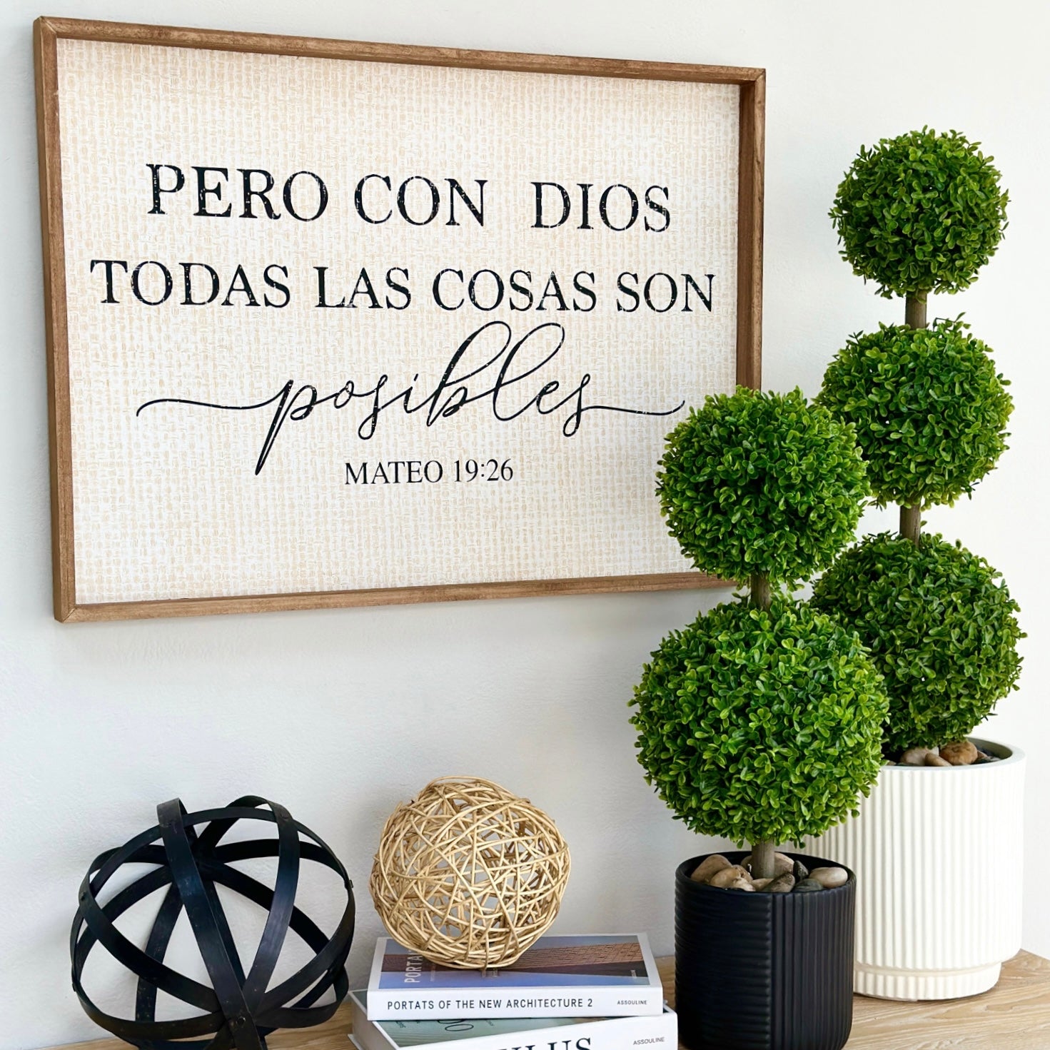 Three Topiary Tree in a Pot