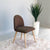Rectangle Ash Wood Dining Table Legs Set