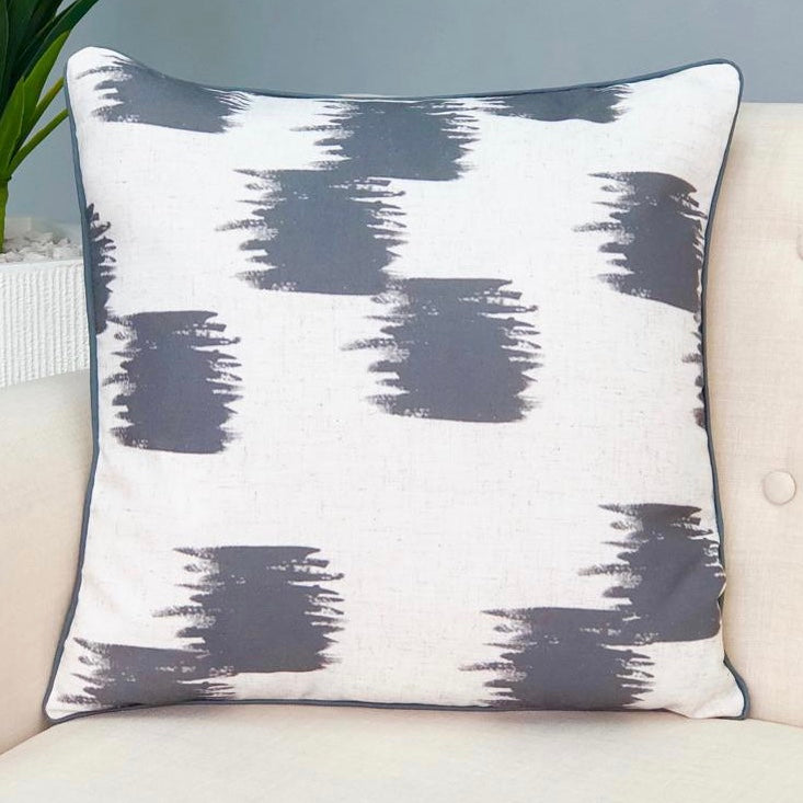 Brushstroke Gray Pillow