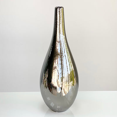 Ceramic Bottle Titanium Silver 18"