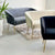 Knight Black Velvet Loveseat
