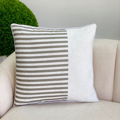Sophy White and Gray Pillow