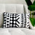 Black and White Stone Long Pillow