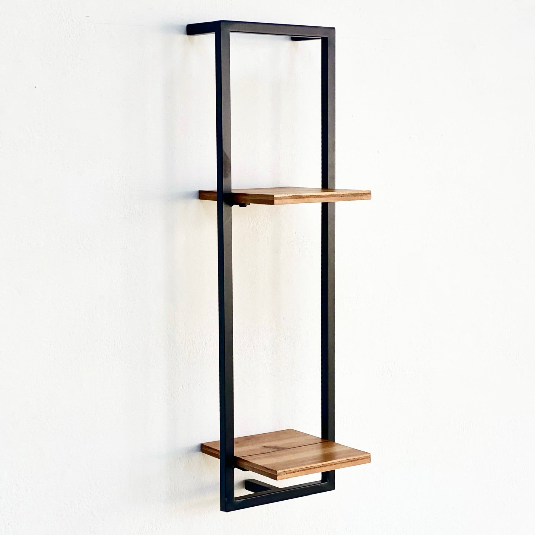 Shelfmate Metal & Wood Vertical Double Wall Shelf