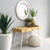 Tirso Rustic White Wooden Mirror