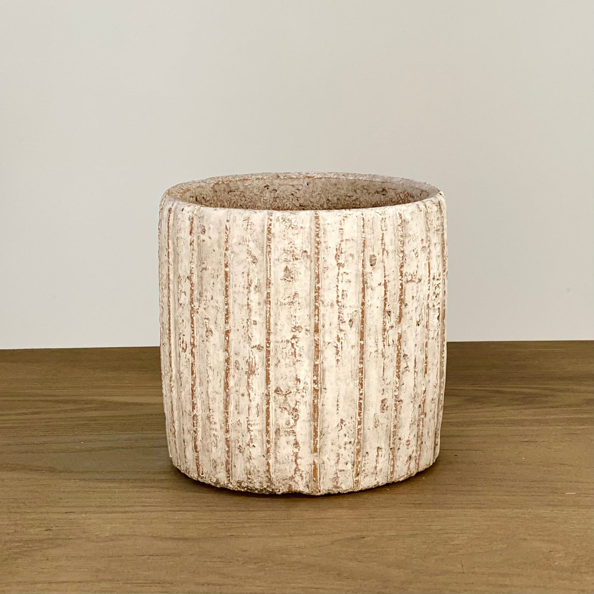Cement Round Pot Vase