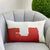 Rectangular Red & White Padding Pillow